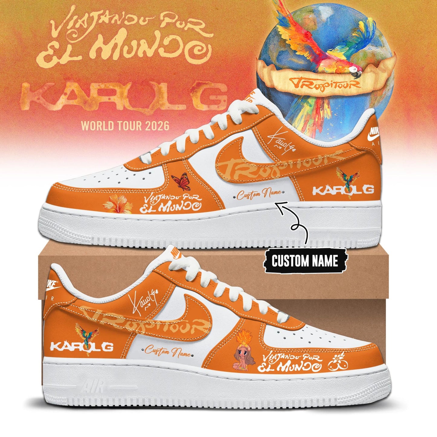 Viajando Por El Mundo Tropitour 2026 Limited Edition Sneakers