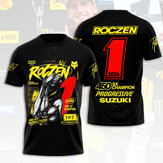 Limited Edition Ken Roczen 450SX Supercross Champion 2026 T-Shirt