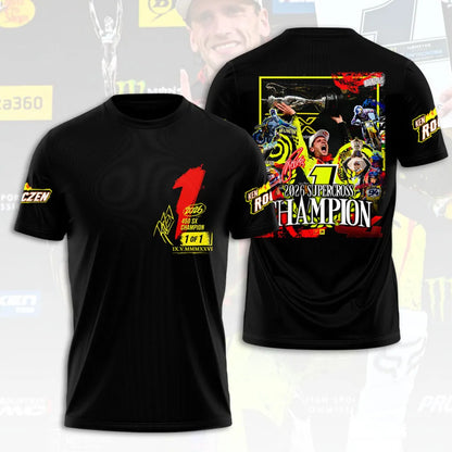 Limited Edition Ken Roczen 450SX Supercross Champion 2026 T-Shirt