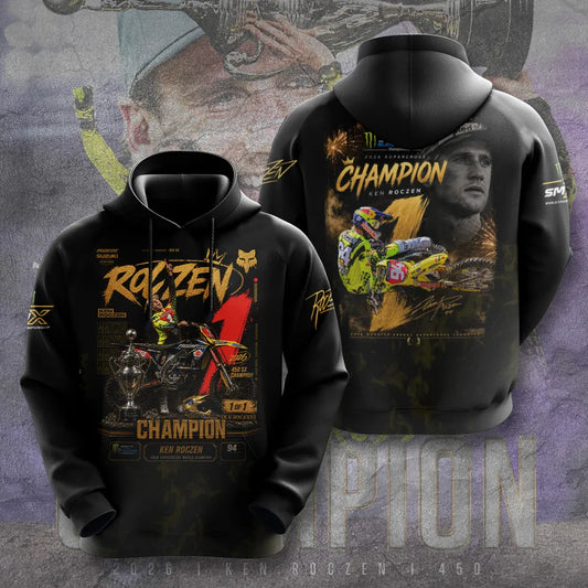Limited Edition Ken Roczen 450SX Supercross Champion 2026 Hoodie