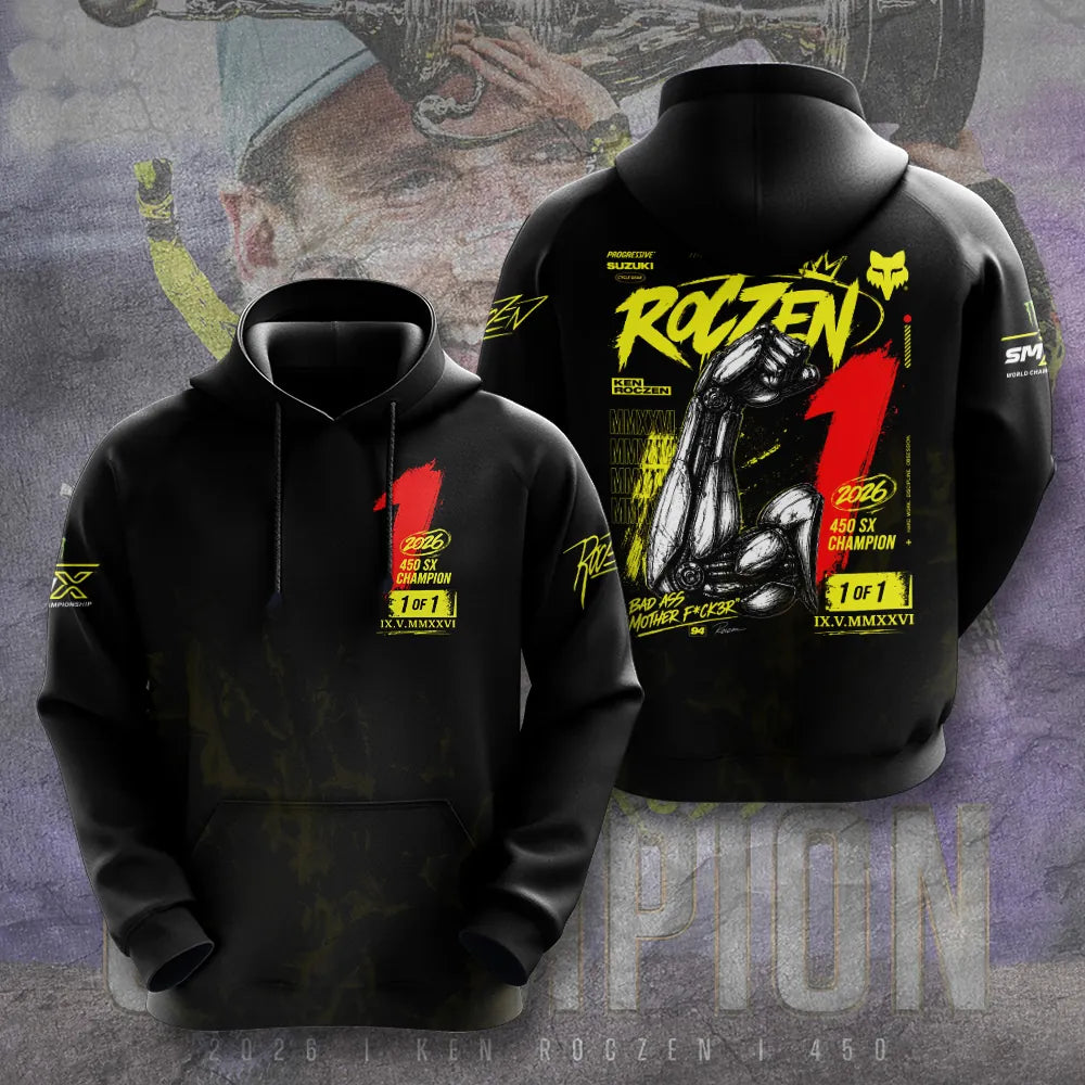 Limited Edition Ken Roczen 450SX Supercross Champion 2026 Hoodie