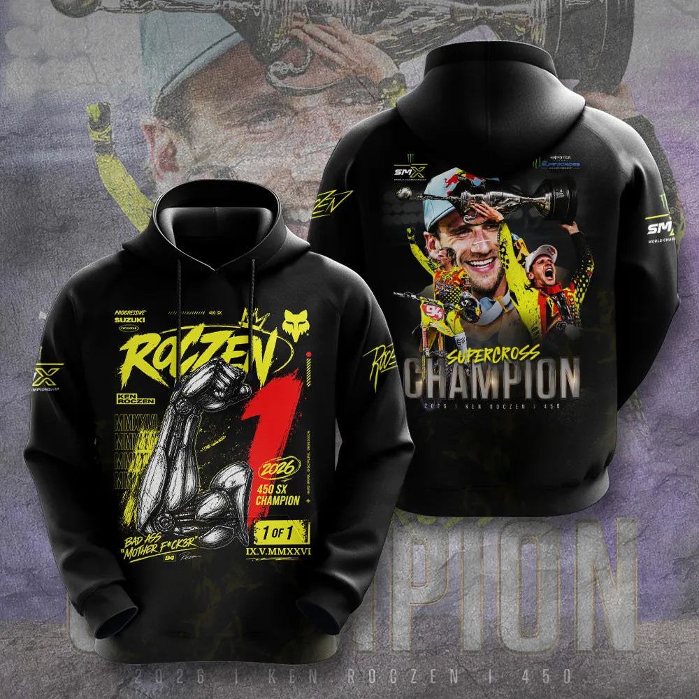 Limited Edition Ken Roczen 450SX Supercross Champion 2026 Hoodie