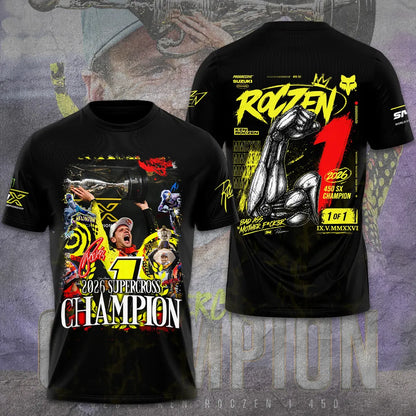Limited Edition Ken Roczen 450SX Supercross Champion 2026 T-Shirt