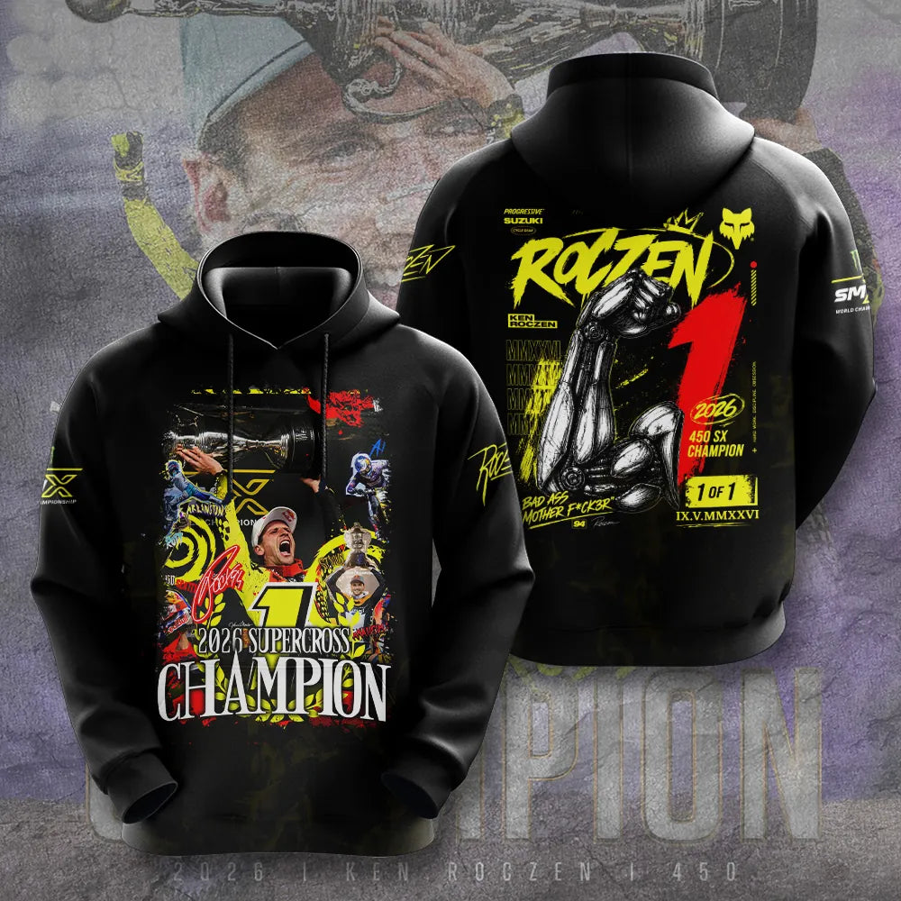 Limited Edition Ken Roczen 450SX Supercross Champion 2026 Hoodie