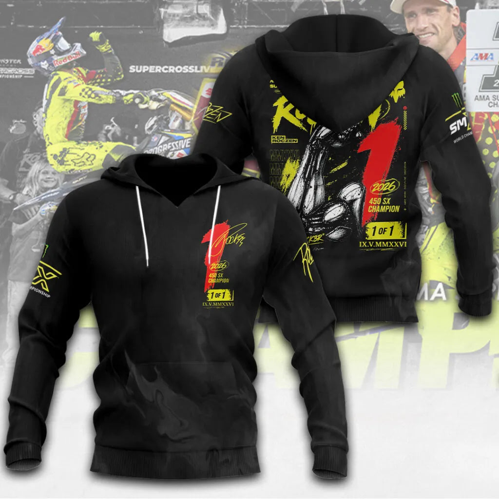 Limited Edition Ken Roczen 450SX Supercross Champion 2026 Hoodie