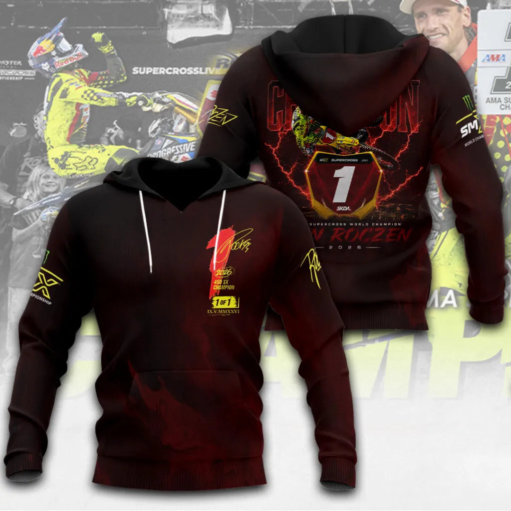 Limited Edition Ken Roczen 450SX Supercross Champion 2026 Hoodie