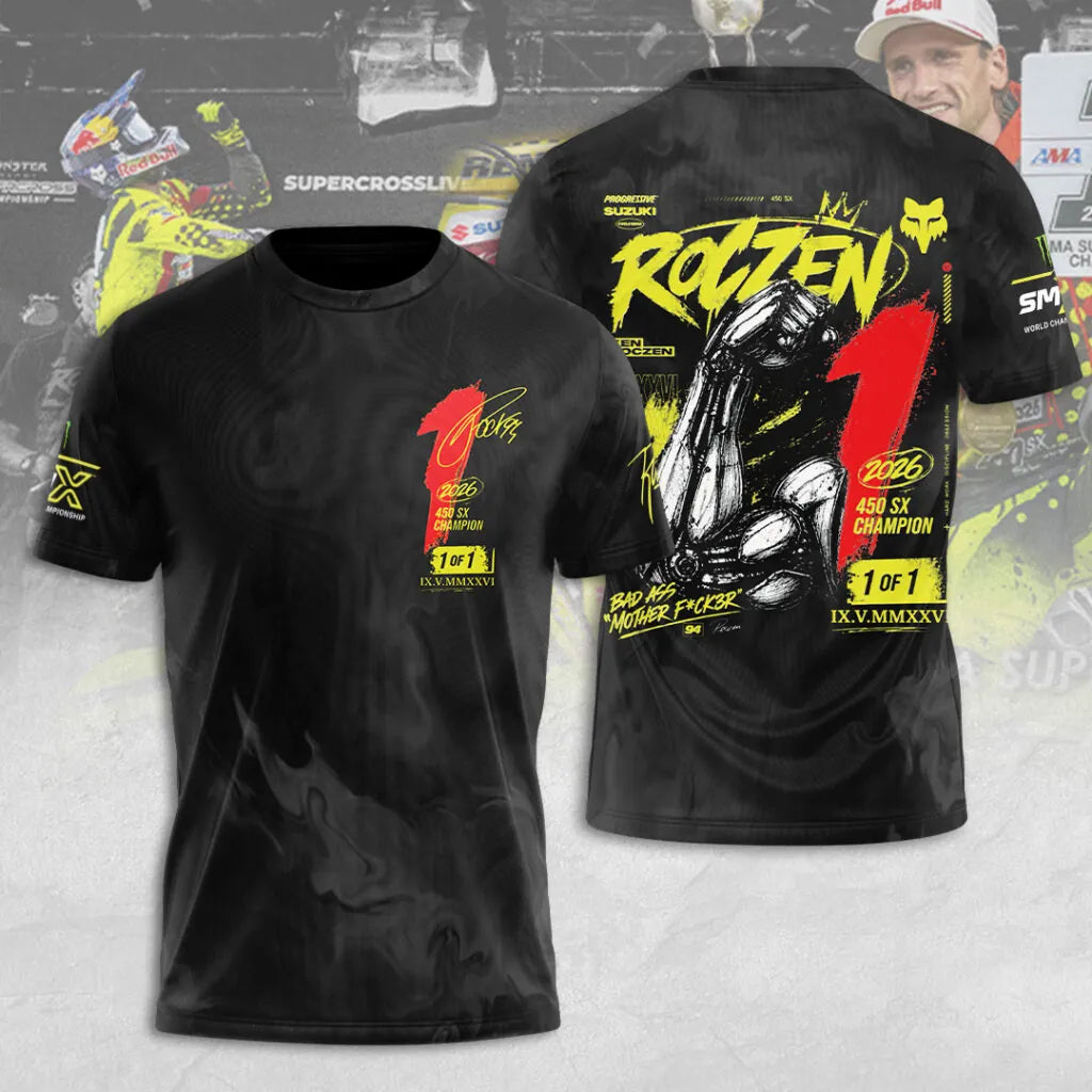 Limited Edition Ken Roczen 450SX Supercross Champion 2026 T-Shirt