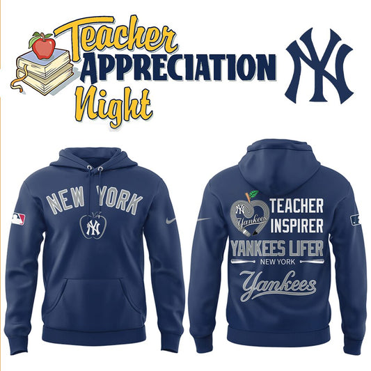 Yankees x Teacher Appreciation Night Hoodie-LL0423251001