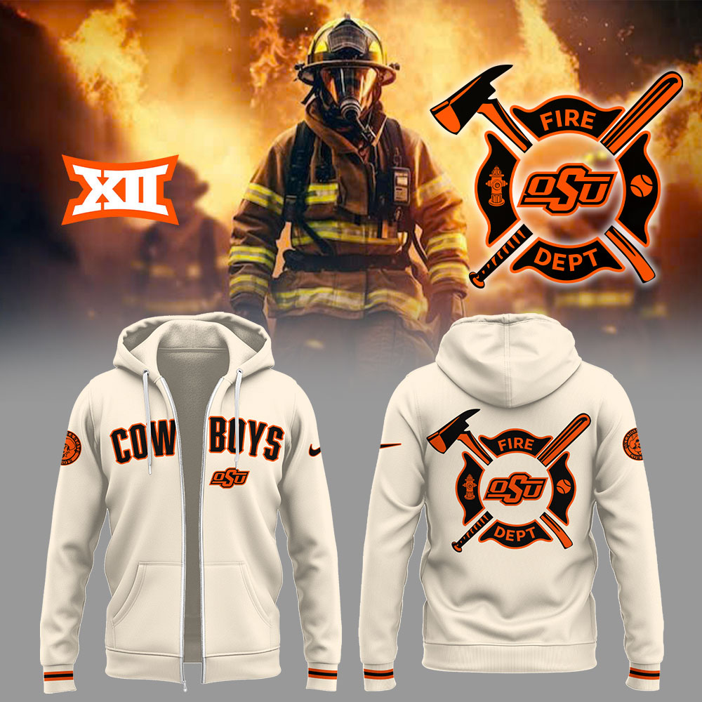 Limited Edition CowboysBaseball x Firefighter Appreciation Zip Hoodie-LL250328113