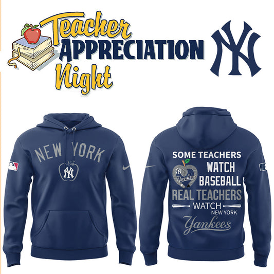Yankees x Teacher Appreciation Night Hoodie-LL250423004