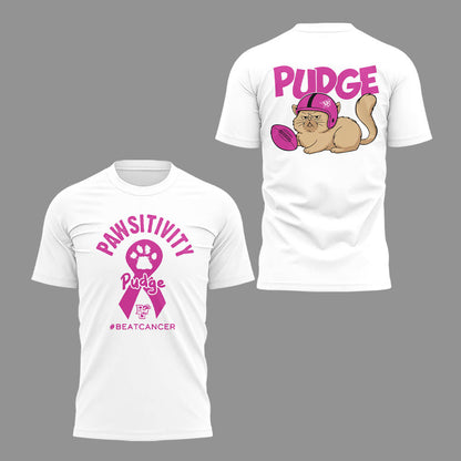 Limited Edition Pudge The Cat T-Shirt Pink v2