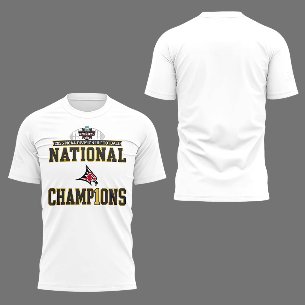 Limited Edition Falcon Football 2025 NCAA Division III National Champions TShirt-LL260105022