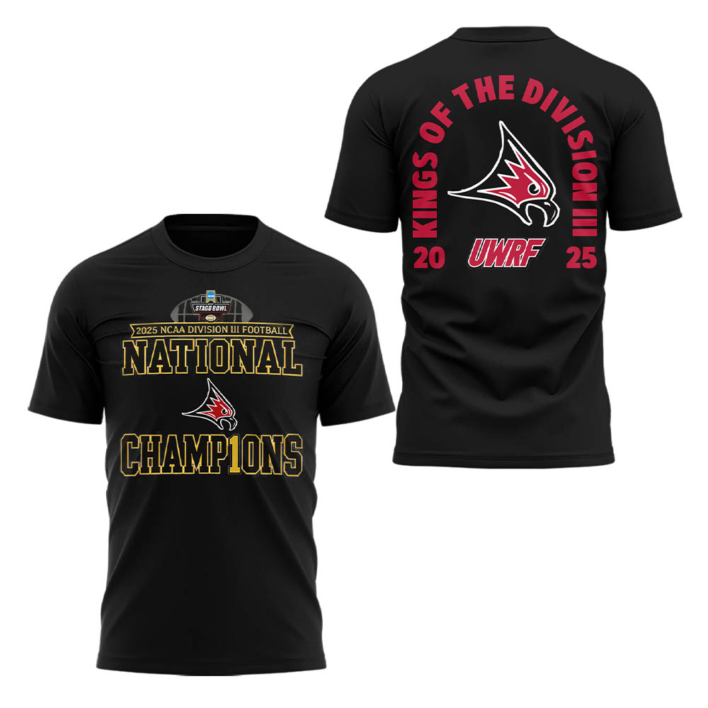Limited Edition Falcon Football 2025 NCAA Division III National Champions TShirt-LL260105044