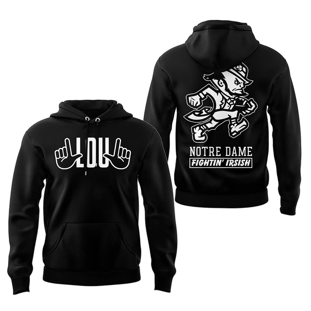 Limited Edition Irish FB Remembering the life and legacy of Lou Holtz 1937-2026 Hoodie