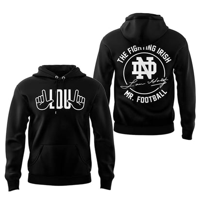 Limited Edition Irish FB Remembering the life and legacy of Lou Holtz 1937-2026 Hoodie