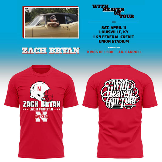 Limited Edition “With Heaven On Tour 2026” at Memorial Stadium Tshirt