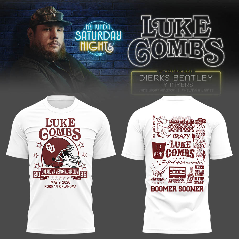 Limited Edition “My Kinda Saturday Night Tour” at Oklahoma Memorial Stadium Tshirt