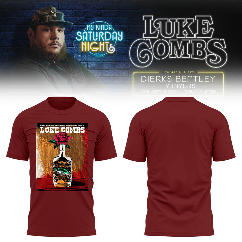 Limited Edition “My Kinda Saturday Night Tour” at Oklahoma Memorial Stadium Tshirt
