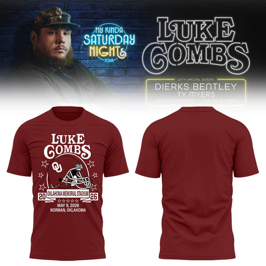 Limited Edition “My Kinda Saturday Night Tour” at Oklahoma Memorial Stadium Tshirt