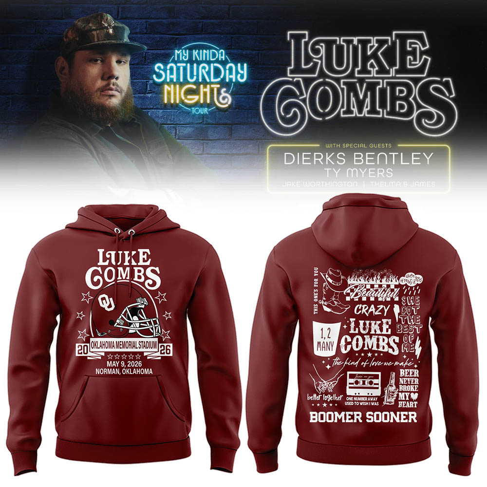 Limited Edition “My Kinda Saturday Night Tour” At Oklahoma Memorial Stadium Hoodie
