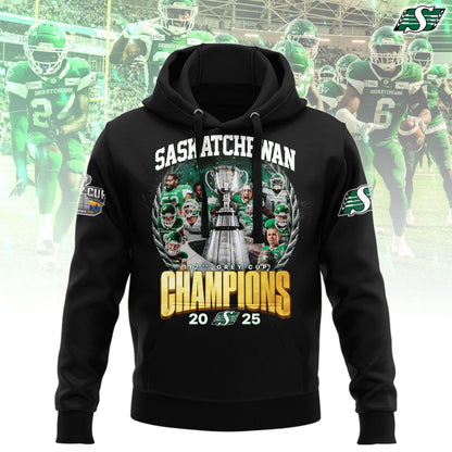 Saskatchewan Roughriders 112th Grey Cup champion Black Hoodie Version 2
