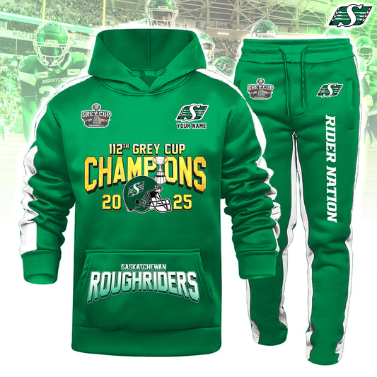 Saskatchewan Roughriders 112th Grey Cup champion Green Hoodie