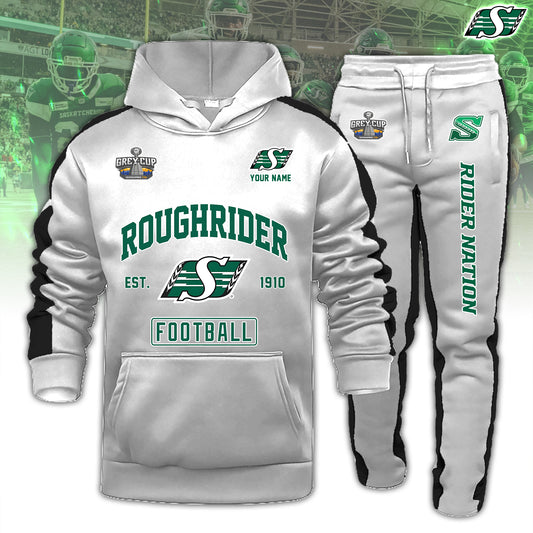 Saskatchewan Roughriders 112th Grey Cup champion White Hoodie Version 3