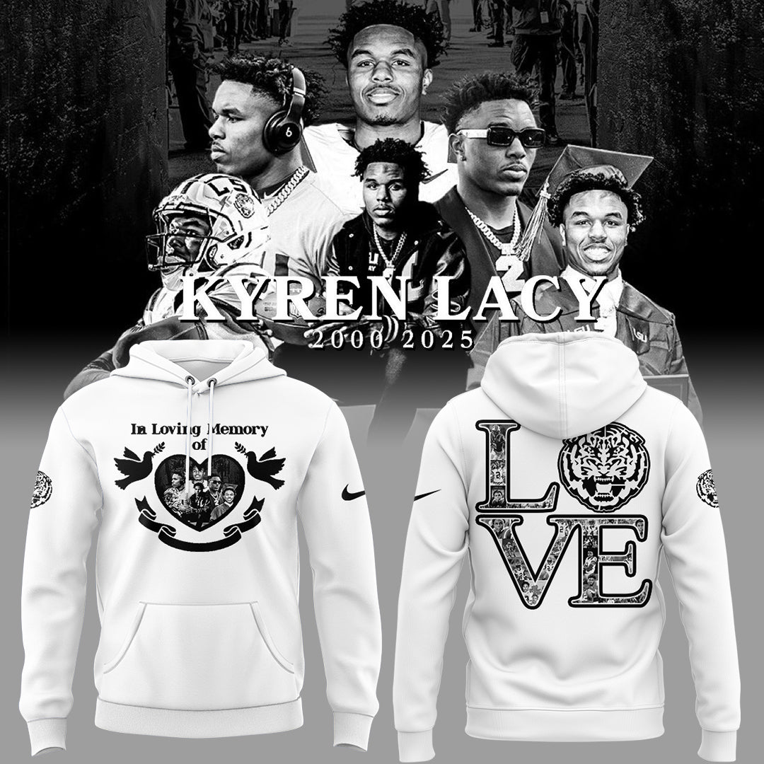 Tigers Football Limited RIP Lacy White Hoodie-ND04142521