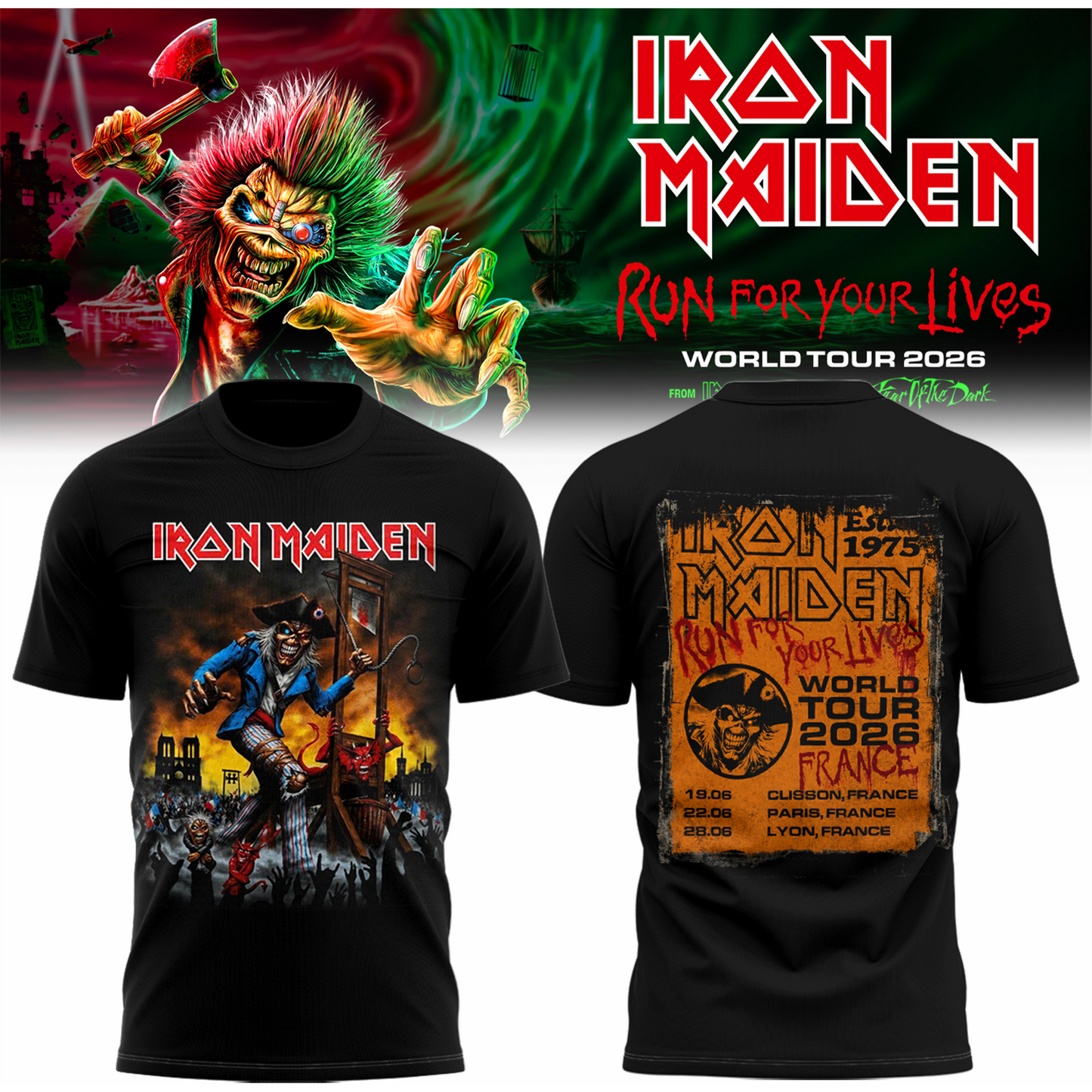 Limited Edition Run For Your Lives 2026 At France T-Shirt