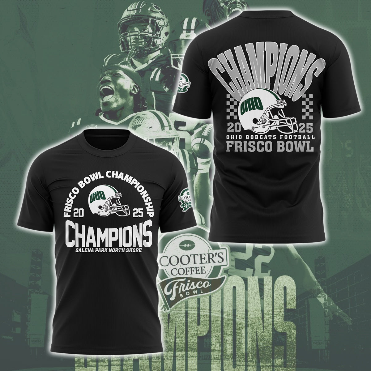 Limited Edition Ohio Football Frisco Bowl CHAMPIONS TShirt-ND12242544