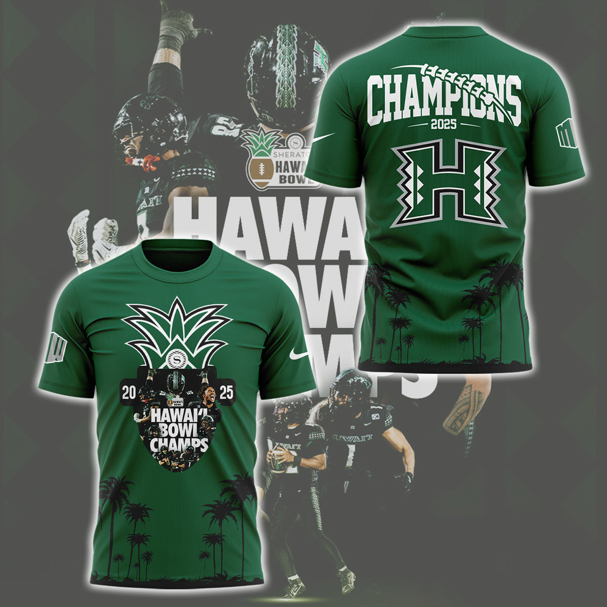 Limited Edition Hawai’i Bowl Champions Shirt