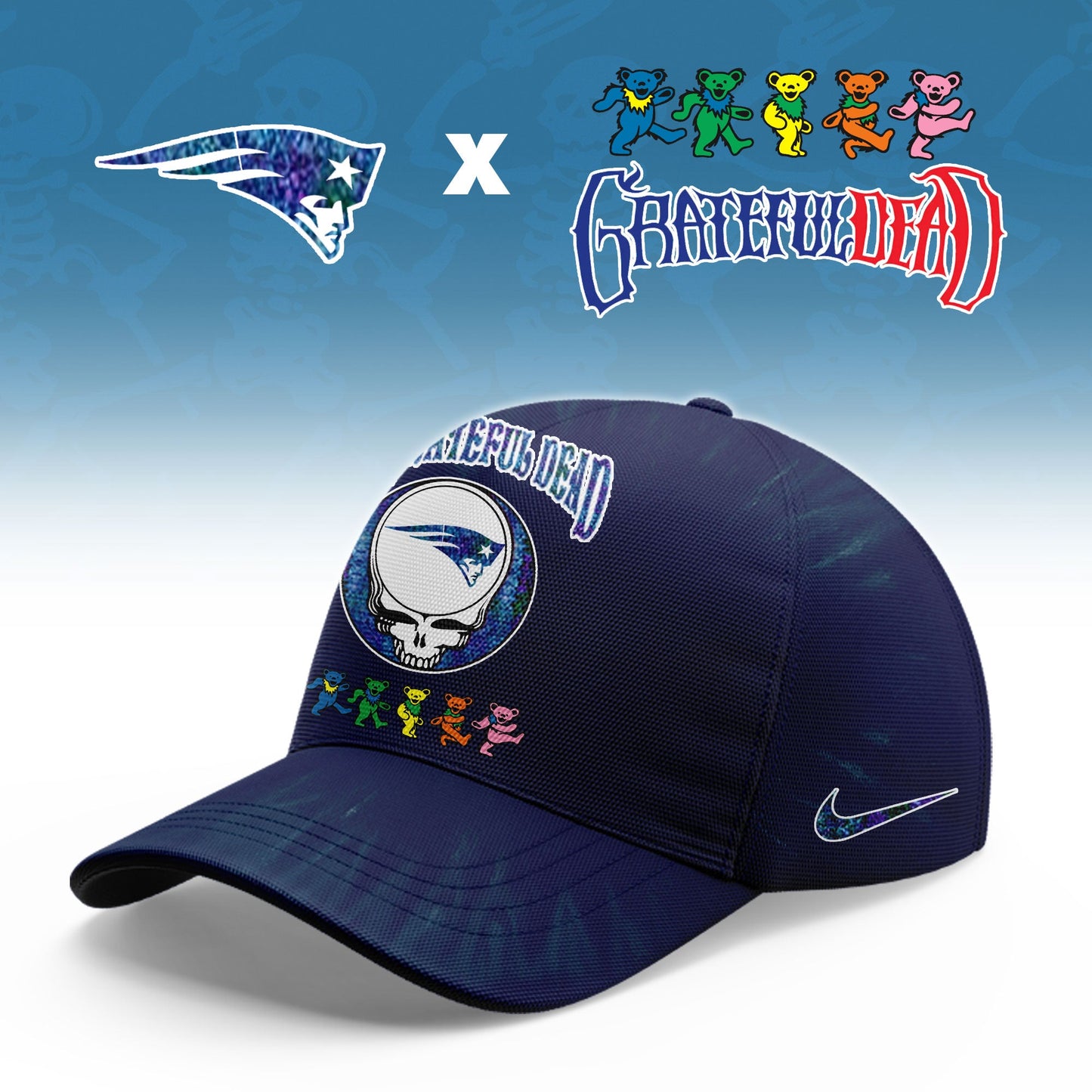 _New England Patriots Grateful Dead Limited Hoodie