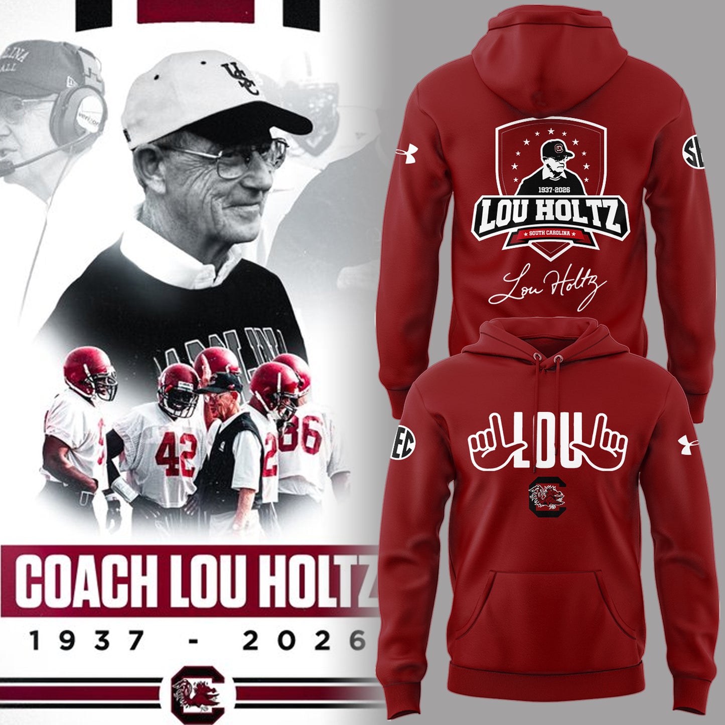 Limited Edition Lou Holtz Hoodie