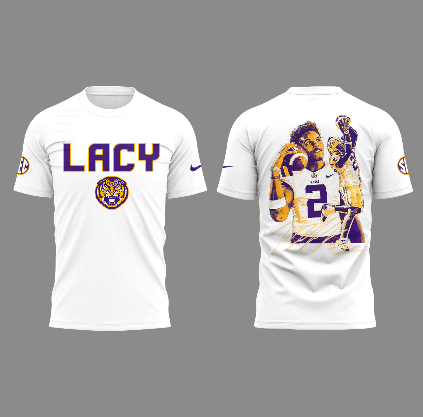 Tigers Football Limited RIP Lacy White T-Shirt-PA04142507