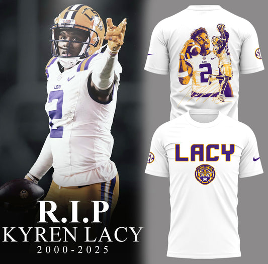 Tigers Football Limited RIP Lacy White T-Shirt-PA04142507