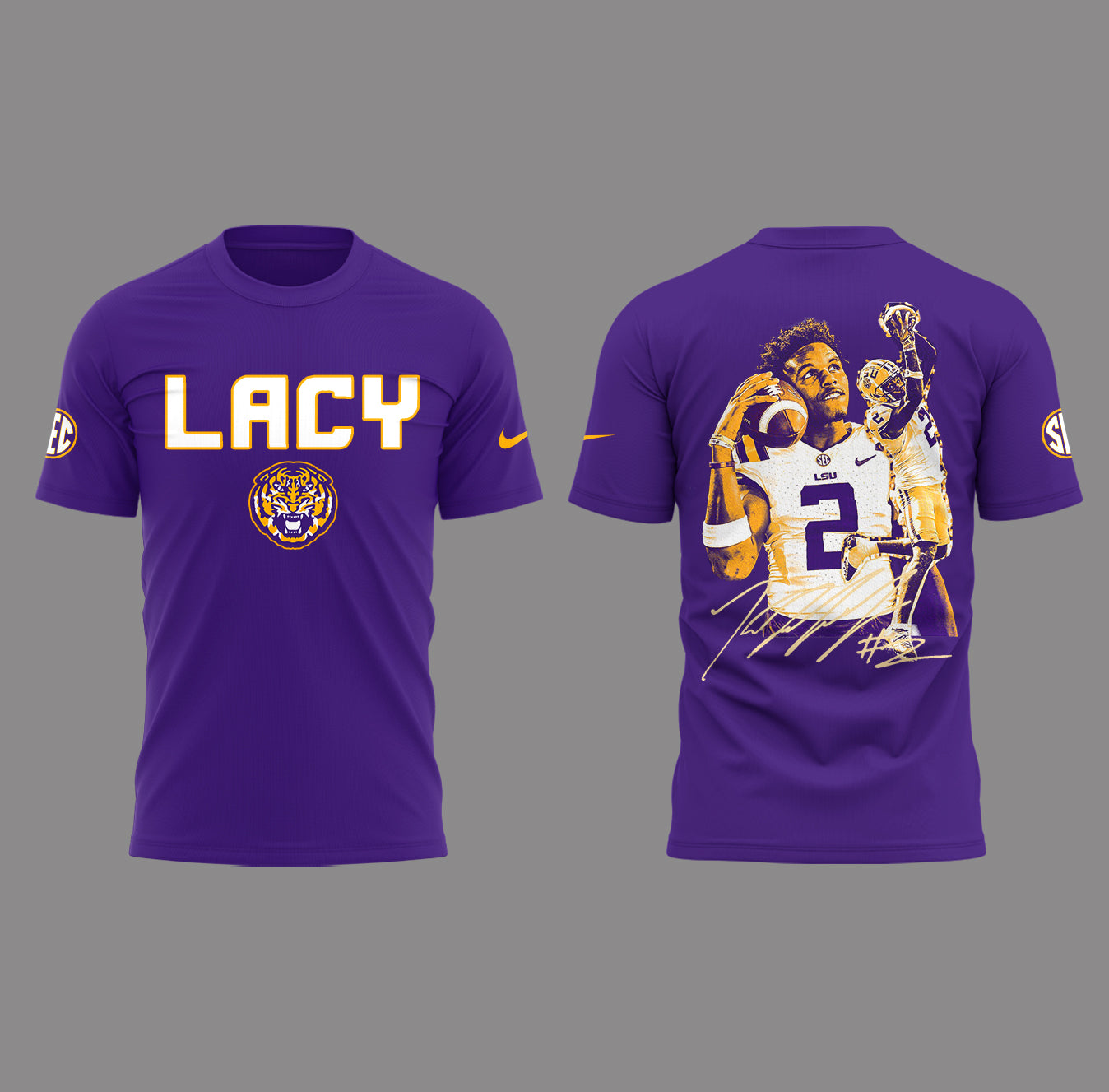 Tigers Football Limited RIP Lacy Purple T-Shirt-PA04142509