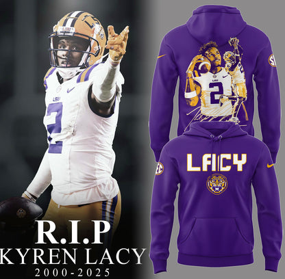 Tigers Football Limited RIP Lacy Purple Hoodie-PA04142510