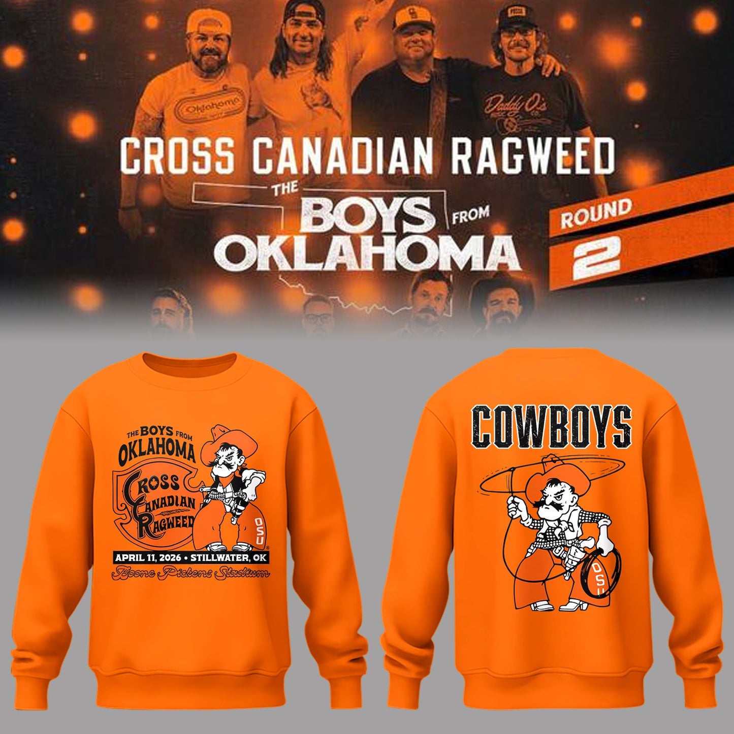 Limited Edition The Boys From Oklahoma 2026 (Round 2) Sweatshirt-PA041526034