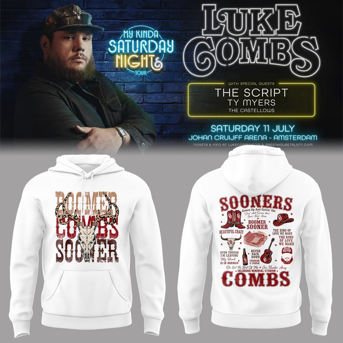 LC “My Kinda Saturday Nights Tour” at Oklahoma Memorial Stadium Hoodie