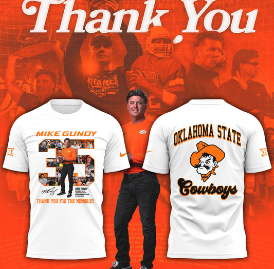 Thank you, Mike Gundy, for 35 years of wholehearted dedication to OSU Football TShirt