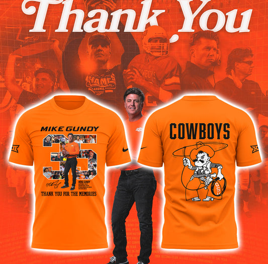 Thank you, Mike Gundy, for 35 years of wholehearted dedication to OSU Football TShirt