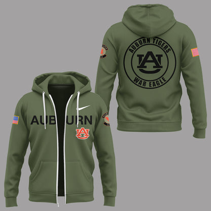 Limited Edition Auburn Veteran Zip Hoodie