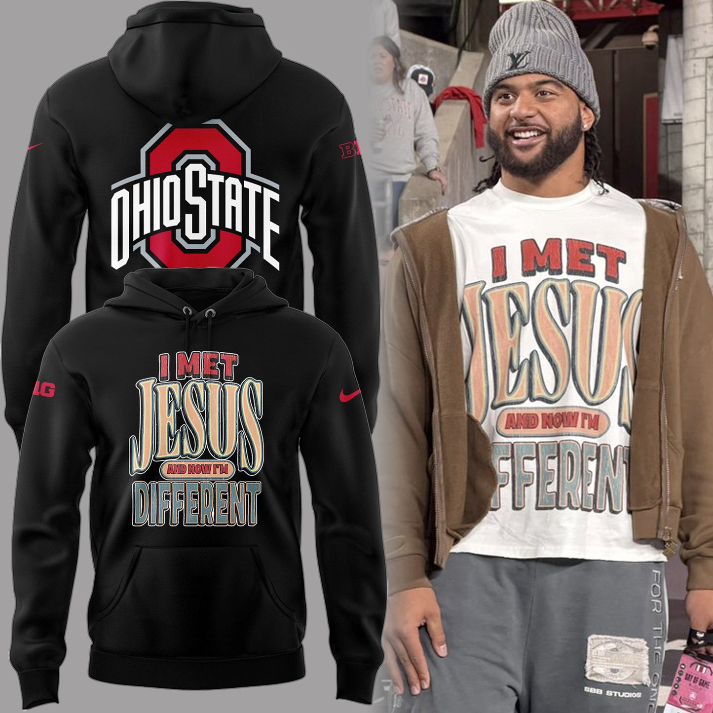 Limited Edition Ohio Jesus Hoodie-PA111725016