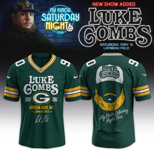 Green Bay Packers x LC My Kinda Saturday Night Tour 2026 Limited Edition Jersey