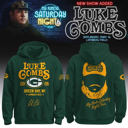 GB Packers x LC My Kinda Saturday Night Tour 2026 Limited Edition Hoodie