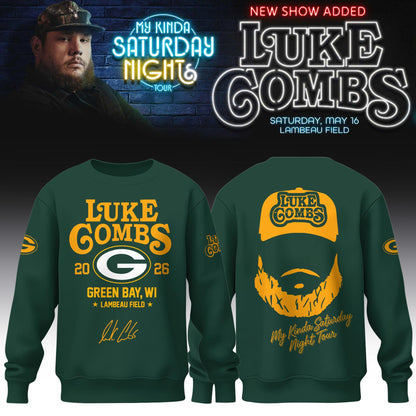 Green Bay Packers x LC My Kinda Saturday Night Tour 2026 Limited Editions Sweatshirt