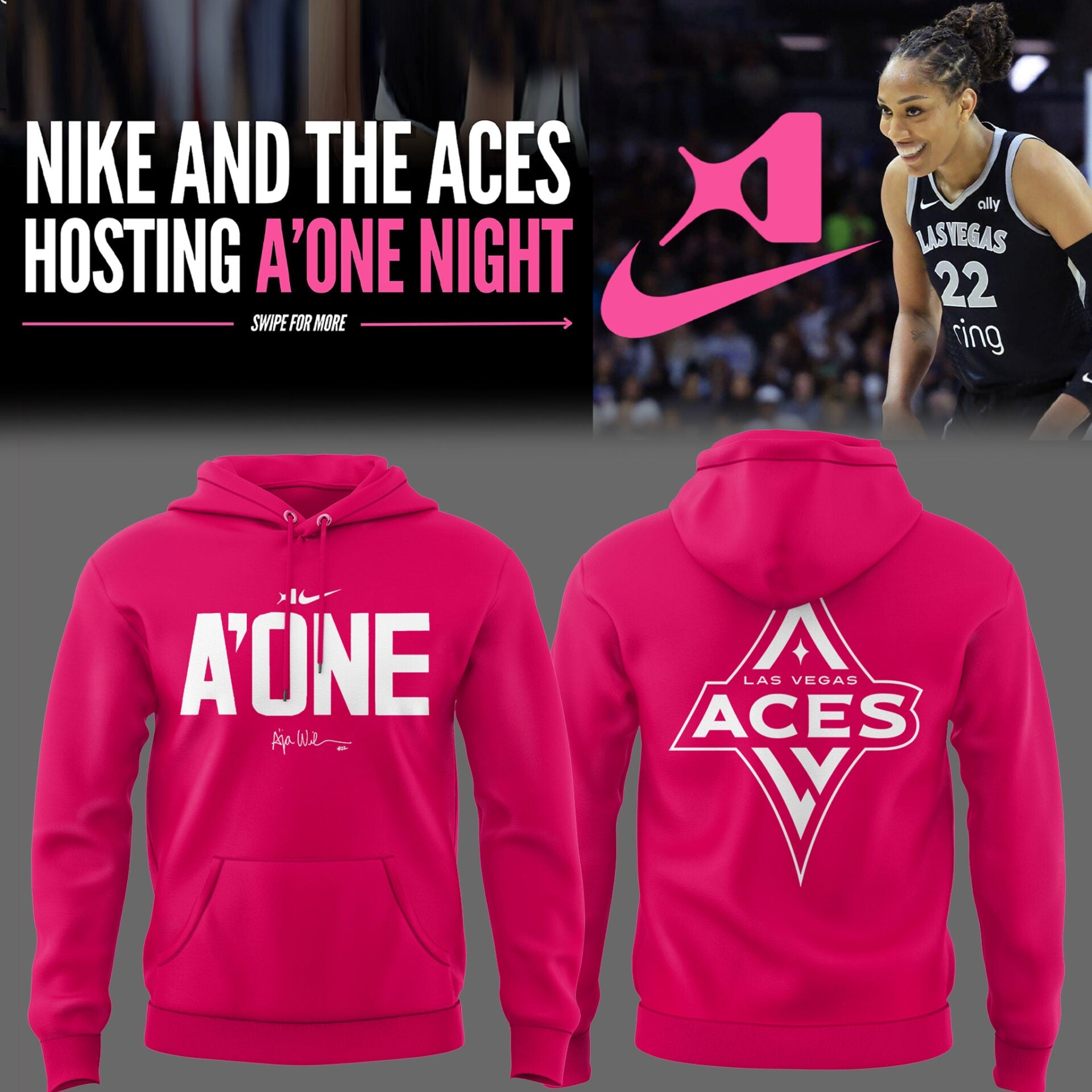 Limited Edition LV Aces x A' One Night 2025 Hoodie
