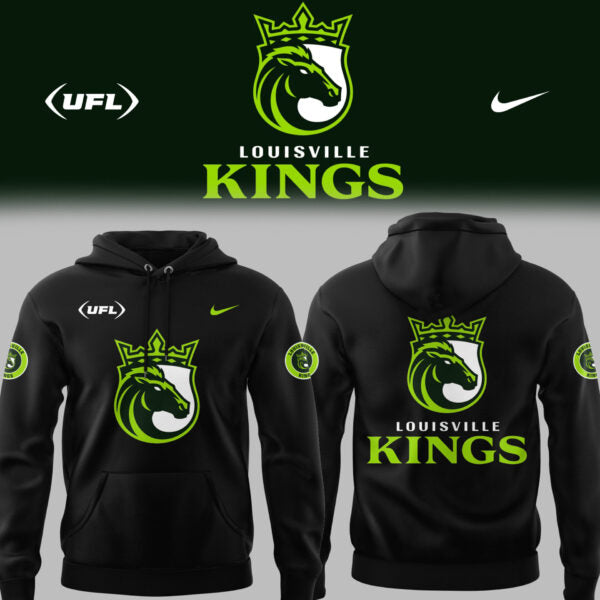 Limited Edition Louisville Kings Football Black Hoodie-PU25100915