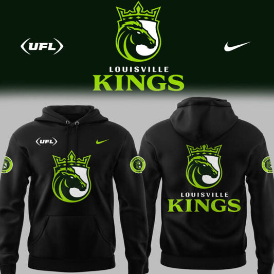 Limited Edition Louisville Kings Football Black Hoodie-PU25100915