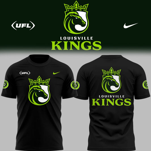 Limited Edition Louisville Kings Football Black TShirt-PU25100916